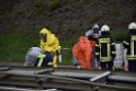 VU Gefahrgut LKW umgestuerzt A 4 Rich Koeln Hoehe AS Gummersbach P198